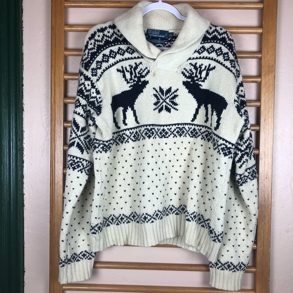 Polo Ralph Lauren Other - POLO Ralph Lauren Shawl Collar Fair Isle Sweater